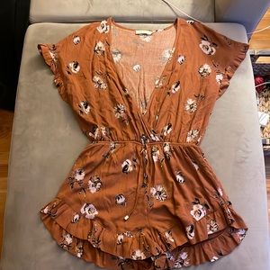 Burnt Orange Millibon Romper Size L